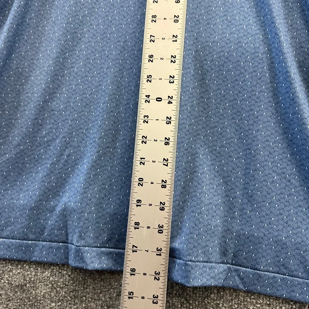 Peter Millar Summer Comfort Blue Camiral Golf Polo Shirt Mens Large NWT